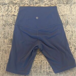 brand new, worn twice, lululemon size two biker shorts